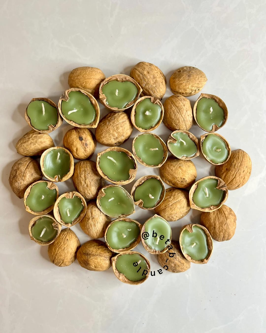 شمع وارمر گردویی بسته ۱۰تایی