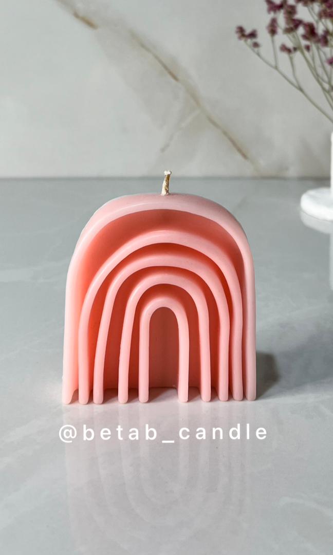 شمع رنگین کمان دفرمه